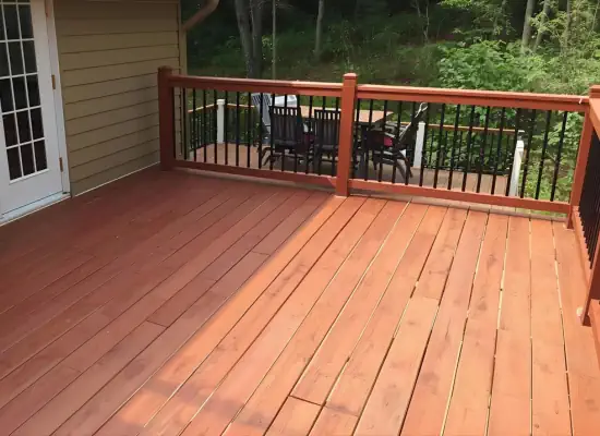 Deck staining and refinishing in Buckingham PA by SIB PRO PAINTERS