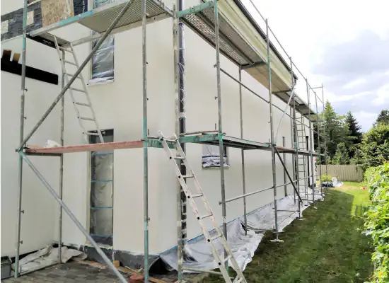 Exterior stucco painting in Montgomery County, PA by SIB PRO PAINTERS