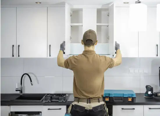 Kitchen cabinet refinishing and painting in Bucks County, PA by SIB PRO PAINTERS